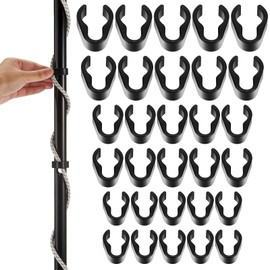 60 Pcs Mic Cable Clips Flexible ABS Plastic Clips Universal Microphone Boompole Cable Clip Set for Studio Accessories, 15 mm, 20 mm, 25 mm