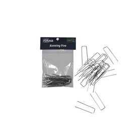 Oasis Forage Mossing Pins | U-Shaped Steel Staple | Anchors for Floral Design | 25 Pins Per Pack | 20 Retail Ready Packs/Case