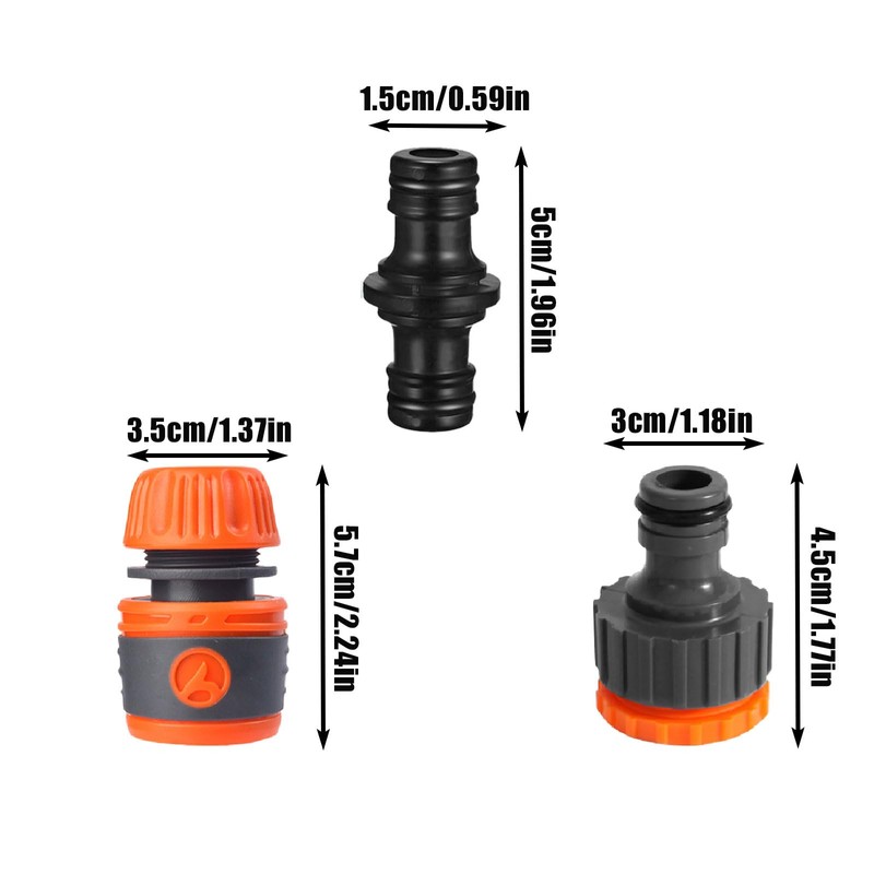 Gardena Hose Connector, 1/2 Inch ABS Material Garden Hose Connection