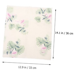 ORFOFE 4pcs Beeswax Food Wraps Organic Cotton Reusable Packing Cloth for Food Preservation Beeswax Wrapping for Home Kitchen Cafe Restaurant Use