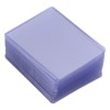 100pcs Regular Top Loaders Transparent Card Sleeves Collectible Card Top