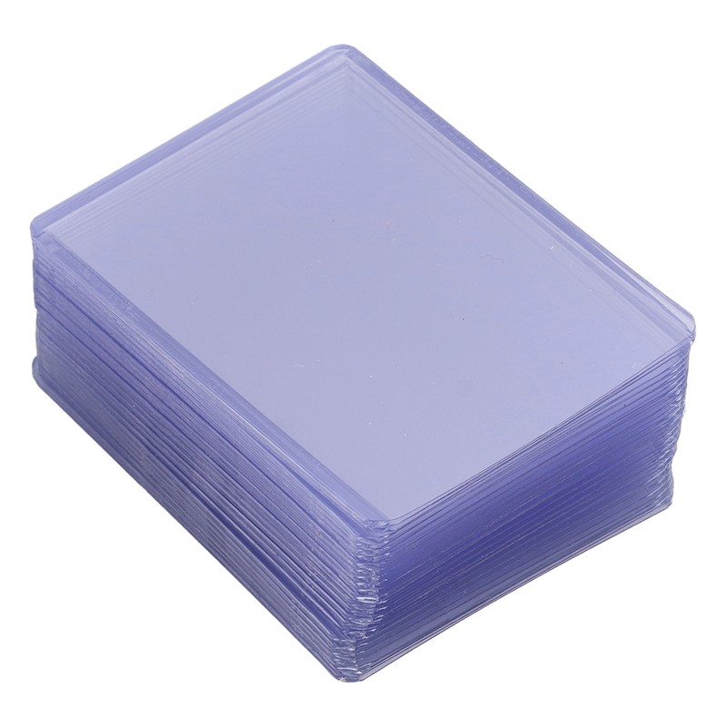 100pcs Regular Top Loaders Transparent Card Sleeves Collectible Card Top