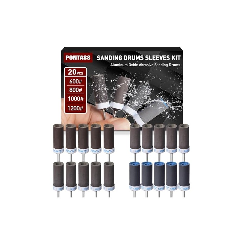 600 800 1000 1200 Grit Sanding Bits for Dremel Tool