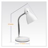 Newhouse Lighting Oxford White Metal Flexible LED Goose Neck Lamp