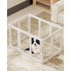 Puppy Playpen Indoor, Sturdy Clear Acrylic Plastic Dog Play Pen—10