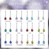 SEIYANG May Birthstone Earrings for Women Emerald Earrings Teardrop Dangle