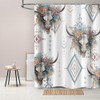 Ticuenicoa Western Cow Skull Shower Curtain Boho Western Shower Curtains