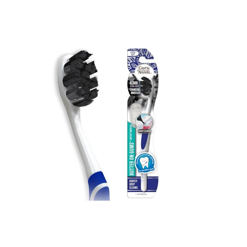 GuruNanda - cepillo para polvo de dientes de carbón de