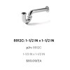 McGuire 8912C Chrome 17 GA. Trap, Cast Body 1 1/2