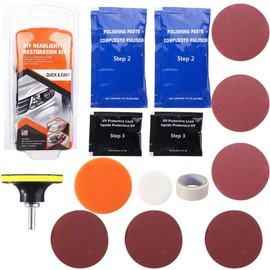 belupai Headlight Repair Headlamp Restoration Kit DIY Headlight Brightener Head Lense Clean Suitable For Cars Bikes Motorcycles Car Repair Tool Sets