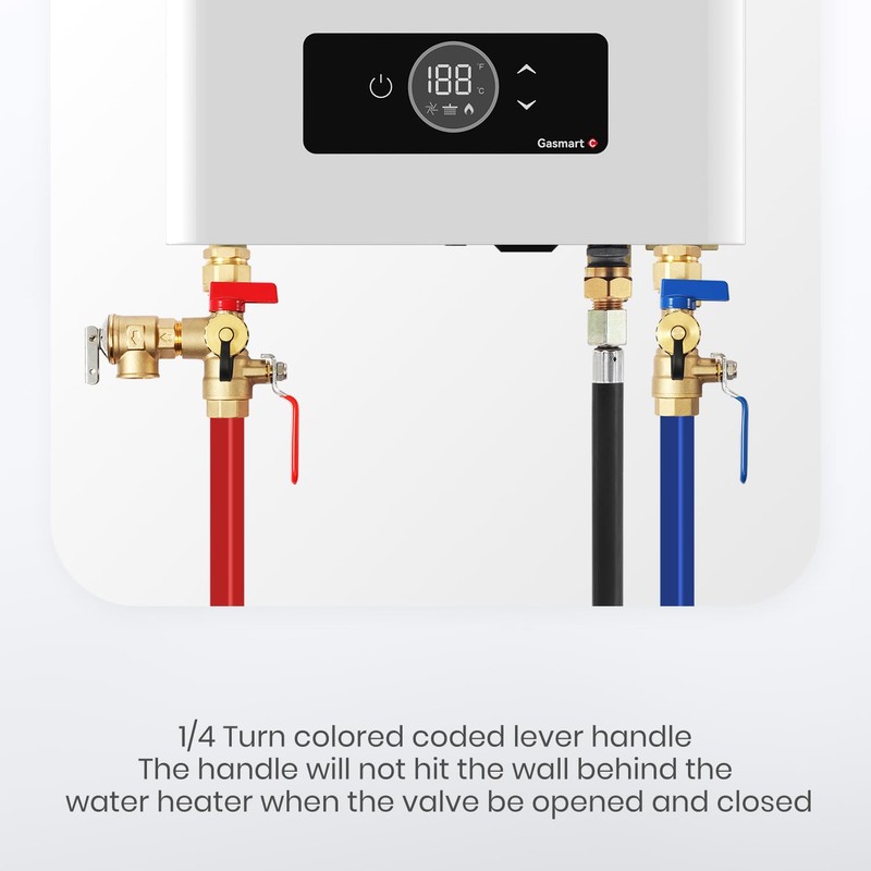 GASLAND 3/4 Inch IPS Isolator Tankless Water Heater Service Valve