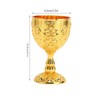 Tomotato Medieval Goblet, Vintage Metal Floral Pattern Goblet The Holy