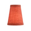 Aspen Creative 51043-2,Hardback Empire Transitional Clip-On Chandelier Shade/Brick Red Burlap