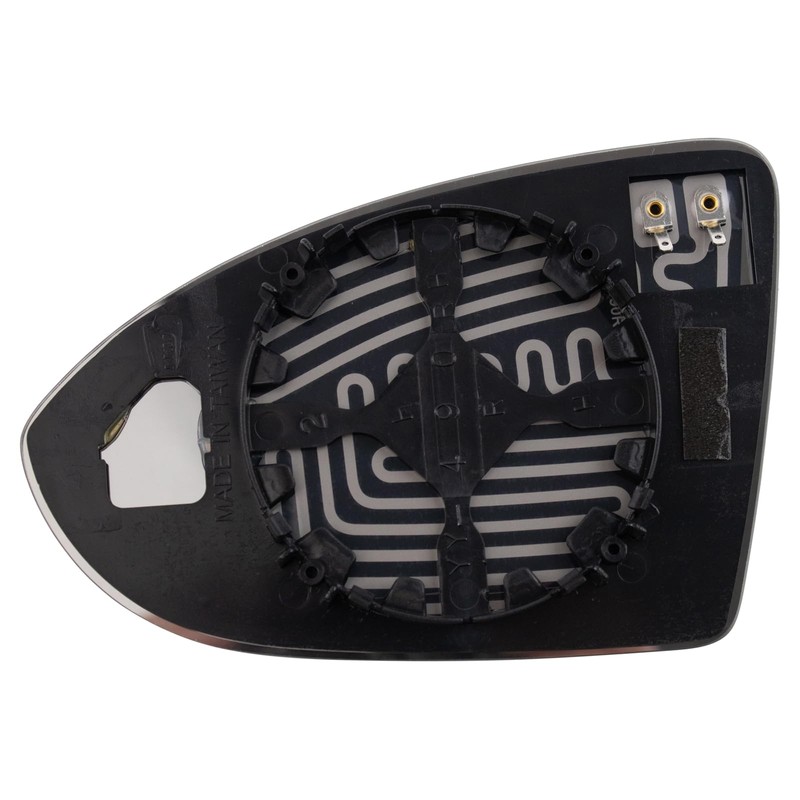 TRQ Right Mirror Glass Compatible with 2015-2021 Volkswagen Golf 2015-2019