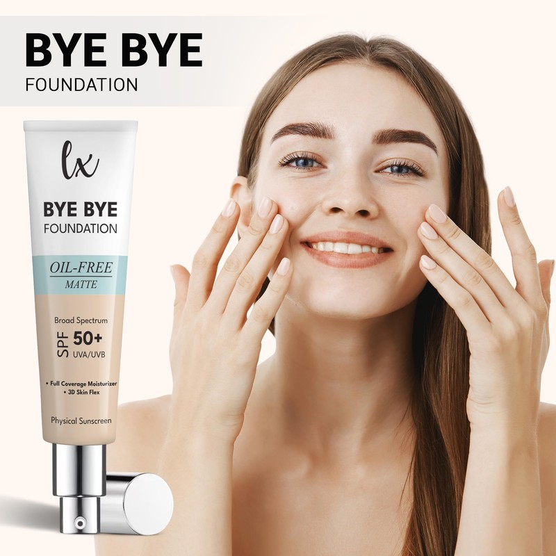 Lx Blend Bye Bye Foundation Oil Free Matte Coverage Moisturizer