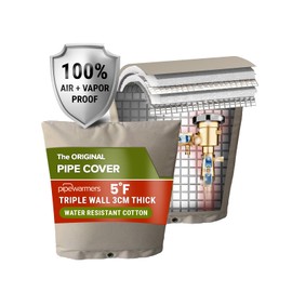 The Original Winter Pipe Insulation Cover (5˚F) - Double-Wall Cotton (UV-Coated) Insulated Backflow Preventer Freeze Protection, Pump Cover, Sprinkler/Well Head Cover for Outside - (14" W X 18" H)