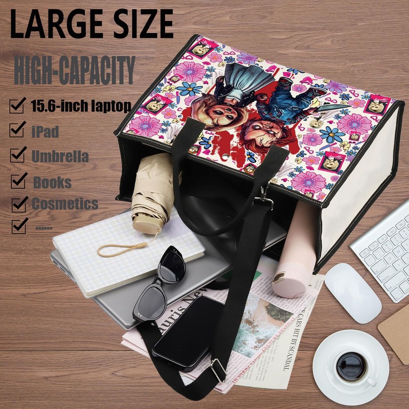 WZMPA Chucky Tote Bag Chucky Bride Fans Gift Horror Chucky