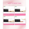 NAGARAKU Easy Fan Eyelash Extensions Volume Lashes 5 Trays in