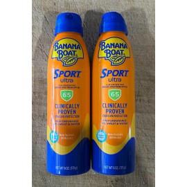 Banana Boat Sport Ultra Clear SPF65 Sunscreen (2pk)