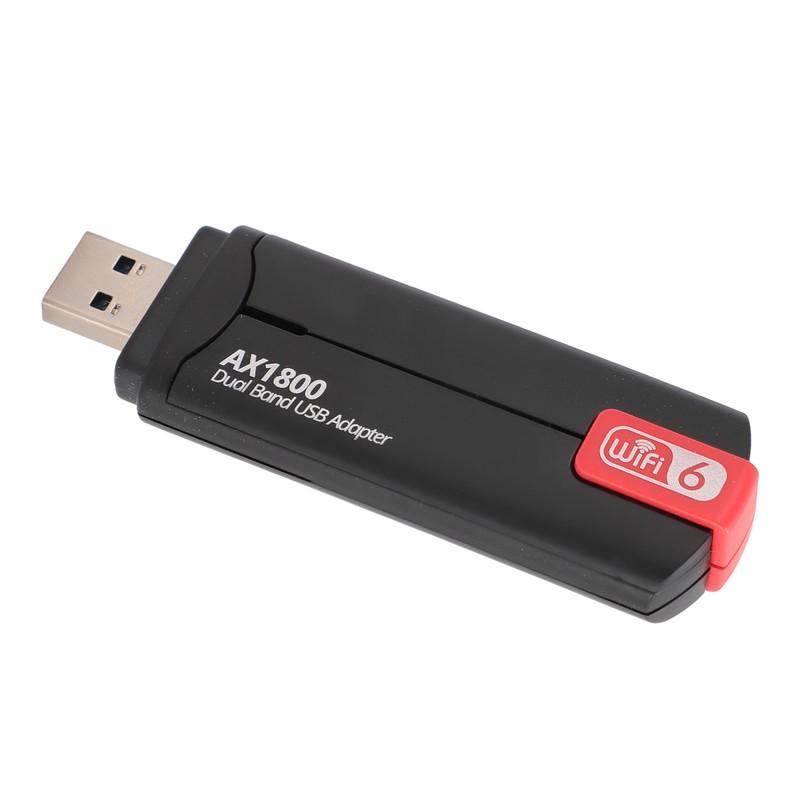 AX1800 WiFi 6 USB Adapter 5dBi Dual Antennas 2.4GHz 5GHz