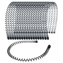 JINBUYAO 18 Pcs Metal Hair Band for Men Unisex Black Wave Headband Spring Shaped Sport Hair Bands Women's Yoga Hairband Hair Accessories