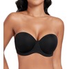 DotVol Women's Full Figure Strapless Bra for Plus Size Underwire