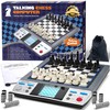 iCore Electronic Chess Set Pro Black: Talking Tutor, Learning Tactics,