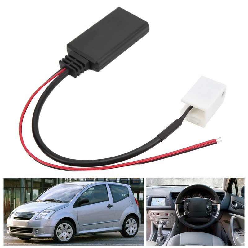 Bluetooth Audio Cable, 12-Pin Car Radio RD4 Bluetooth Music Aux