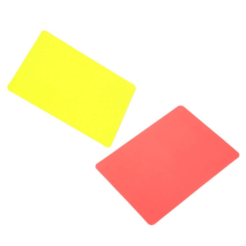 Referee Red Card, Football Red and Yellow Card, PVC Material