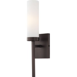 Minka Lavery Minka 4460-647 Transitional One Light Wall Sconce from Compositions Collection in Bronze/Darkfinish 1, Upc-747396082479