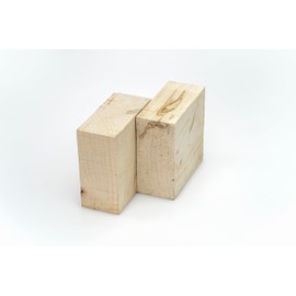 Exotic Wood Zone Ambrosia Maple Wood 4" x 4" x 2" Unfinished Wood Bowl Blanks Kiln Dried | Hardwood Square Blocks for DIY Woodworking Enthusiasts (3 Pieces)