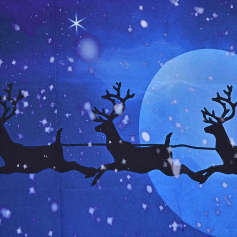 Christmas Tapestry Polyester Fiber Xmas Tree Santa Claus Pattern Hanging
