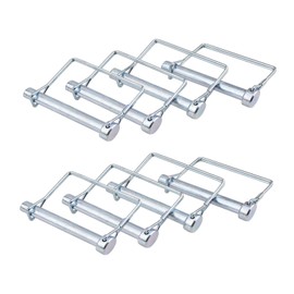 Truleego 8 Pack Trailer Coupler Pin 3/8x4in Towing Hitch Pin Heavy Duty Wire Lock Pin Secure PTO Shaft Locking Pin for Trailers, RVs, Boats, Farm Equipment