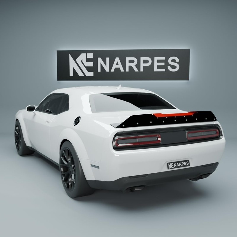 Rear Trunk Lip Spoiler Wickerbill Narpes Style for Challenger 2008-2023