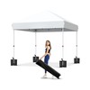 10x10 Pop Up Canopy Tent，Gazebos One-Button Instant Setup, Heavy-Duty 210D