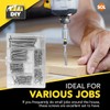 110pk Wood Screws Assortment | Countersunk Screw Set with Storage