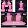 Red Rain Pink Car Seat Cover Luxury Leather Universal Seat