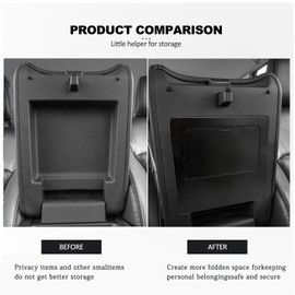 for 2024 Honda Pilot Center Console Hidden Organizer, for 2023 2024 Honda Pilot LX/EX-L/TrailSport/Touring/Elite/Ridgeline 2024+Passport Accessories Secret Compartment Hidden Organizer Insert Tray