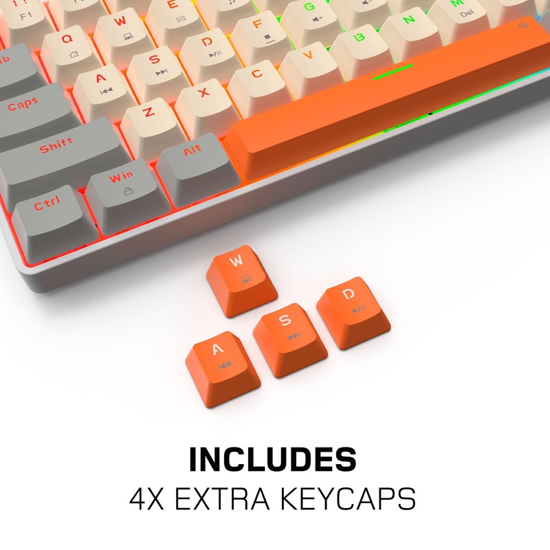 BASEKAMP EVO Compact 61 Mechanical Gaming Keyboard - Rainbow Lighting