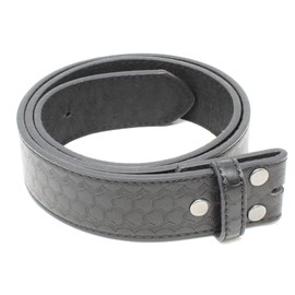 BC Belts Leather Belt Strap with Dragon Scale Embossed Pattern 1.5" Wide with Snaps, Black, Small (28-30)