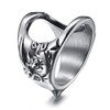 WOYNJI Stainless Steel Creative Versatile Finger Bottle Opener Ring for