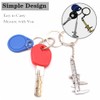 Eleanly 2PCS Mini Tool Keychain Vernier Caliper Key Chain Key