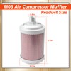 Mhrxusd M05 Air Compressor Muffler 1/2 inch NPT Male Single