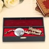 Miniature Copper Saxophone Model with Stand Mini Musical Instrument Ornaments