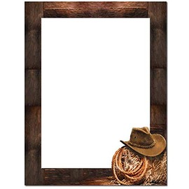 Cowboy Letterhead Letterhead Laser & Inkjet Printer Paper (100 Pack)