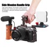 Universal Side Wooden Handle Grip Natural Adjustable Brazilian Wood Side