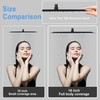 jeriussg Black 16 Inch Ultra Thin Rain Shower Head, Large