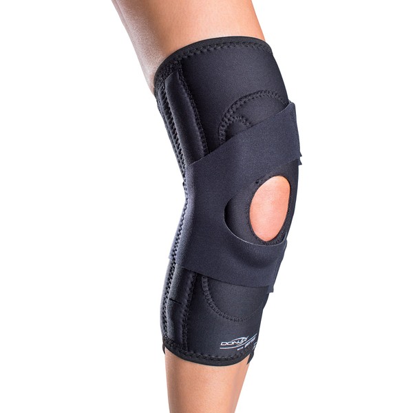 DonJoy Lateral J Patella Knee Support Brace with Hinge: Drytex, Left Leg, Small