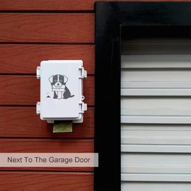 Poop Bag Dispenser Wall Mount Dog Poop Bag Holder Outside Mounted Waterproof Dog Bag Storage Dispenser | Small Pet Waste Station for Yard(white,dispenser only)