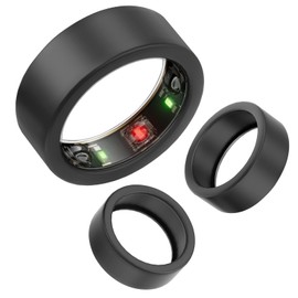 Silicone Ring Cover Compatible with Oura Ring Protector, Elastic Case for Oura Ring Gen 3 Working Out - Ring Protector for Working Out 3PCS (Black*3, M for 11/12/13)